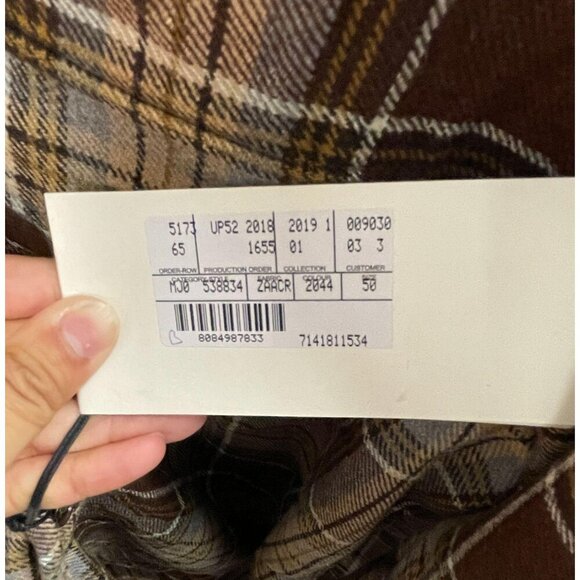 NWT Gucci Brown Wool Checked Button Down Shirt - Picture 11 of 11